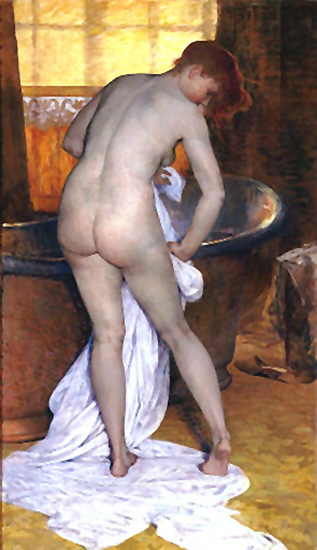 the bath
